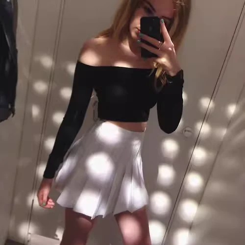 American retro high-waist slim pleated skirt with safety pants P349 - Image 6