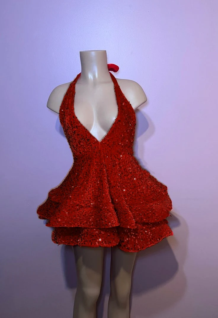 Simple 17th Birthday Dresses Sequin Birthday Outfits P284 - Image 6